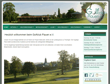 Tablet Screenshot of golfclub-plauen.de